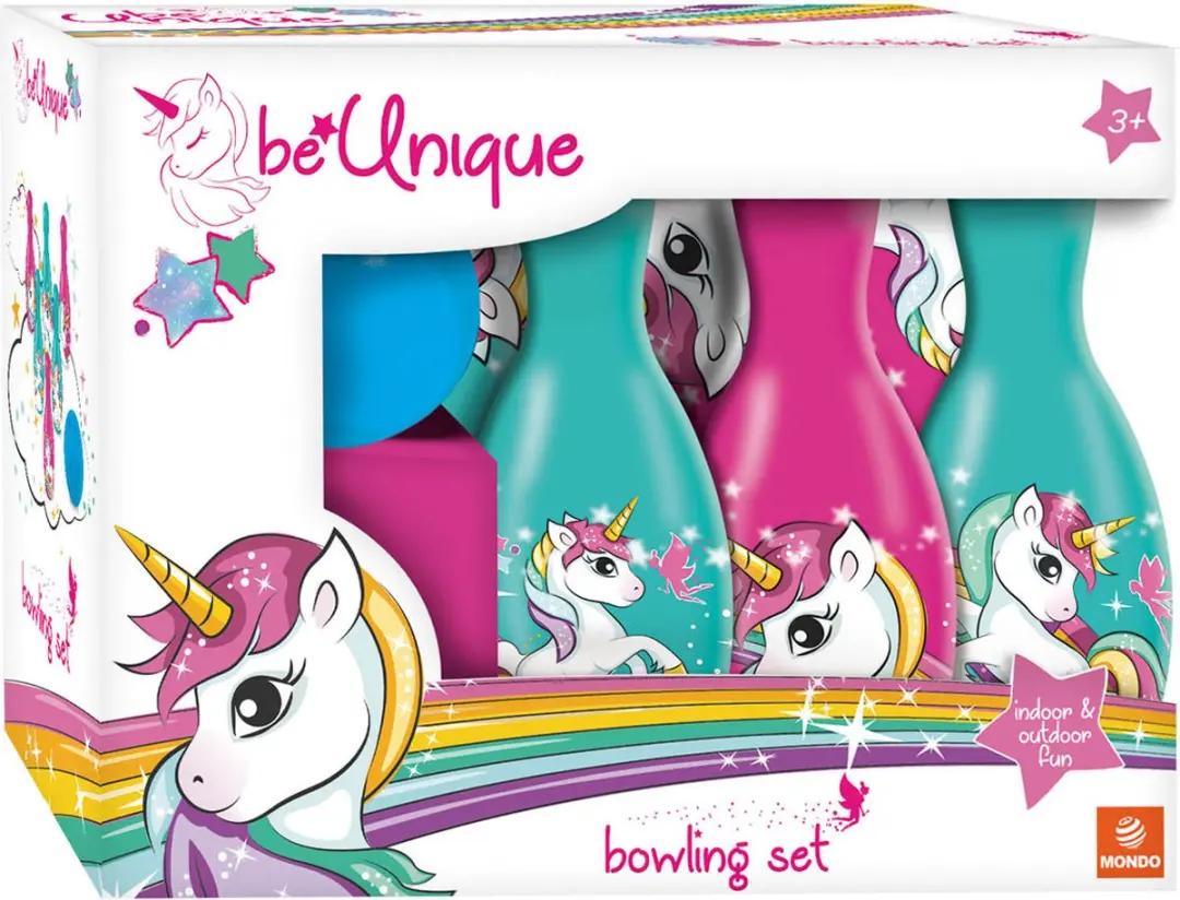 Mondo Bowlingset Eenhoorn, 7dlg.