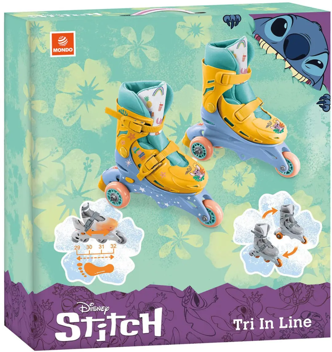Mondo Stitch Rolschaatsen 3 Wielen - Maat 29-32 - afbeelding 2 van 2