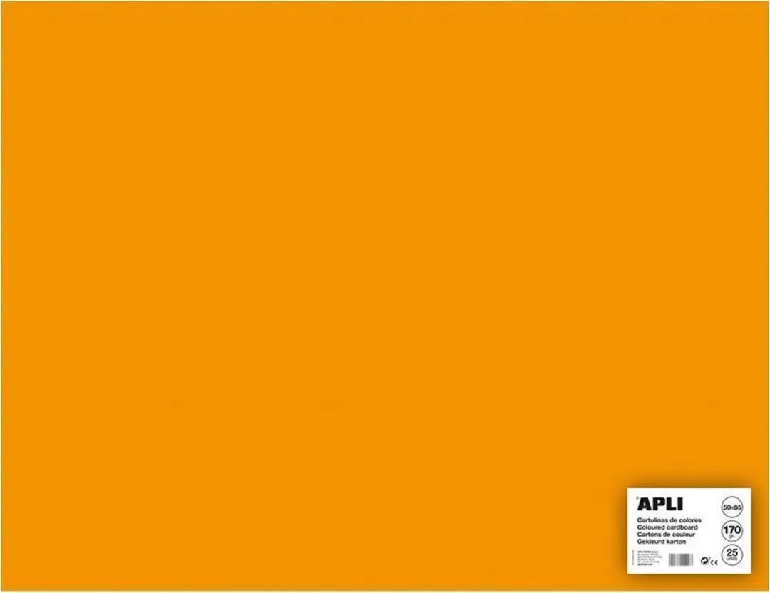 APLI  Oranje Karton 50 x 65 cm 170 g/m²