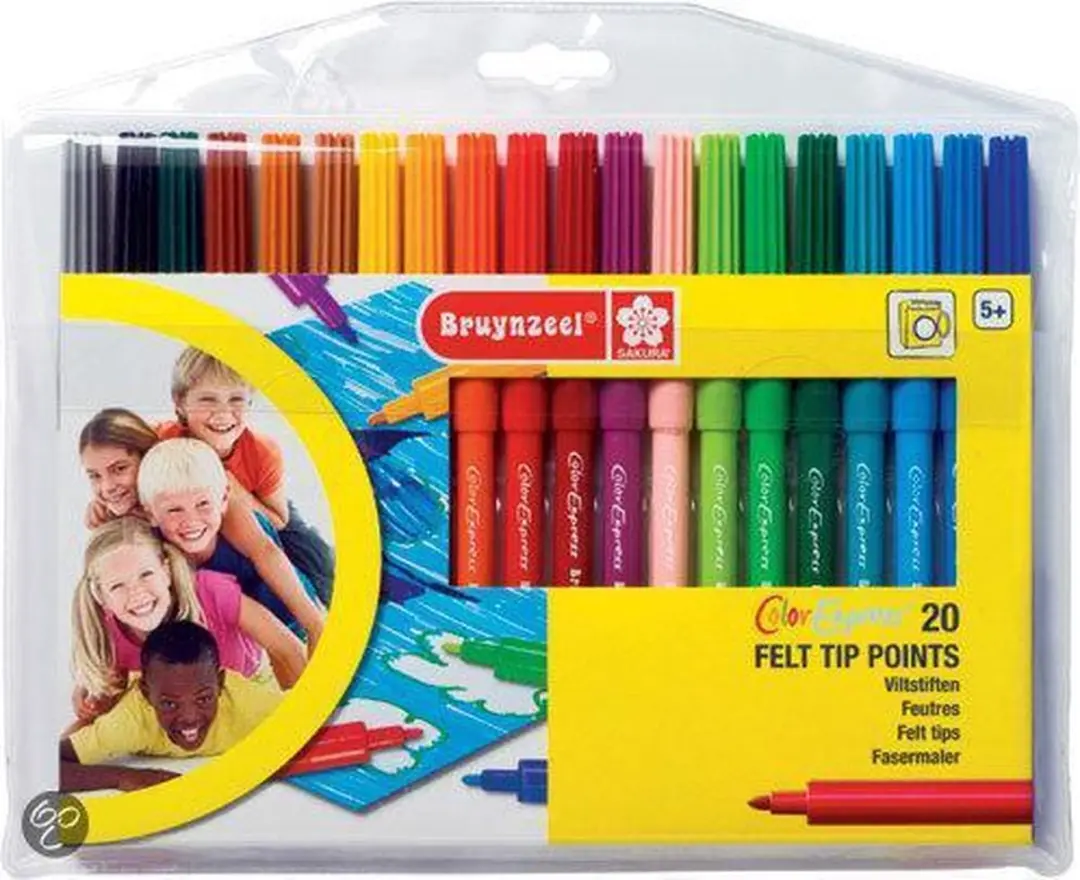 Bruynzeel Color Express Viltpunters Etui 20 Viltstiften