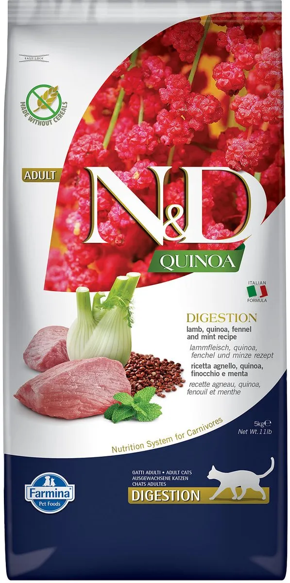 Farmina N&D Quinoa Digestion Adult Kattenvoer - Lamb - 1,5 kg