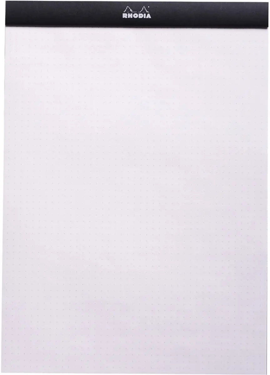 Rhodia Dot Pad No.18 Notitieblok A4 Dotted - 80 vel - Zwart - afbeelding 2 van 6