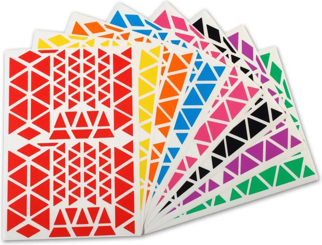 Apli Kids Driehoekige Stickers, Grote Verpakking