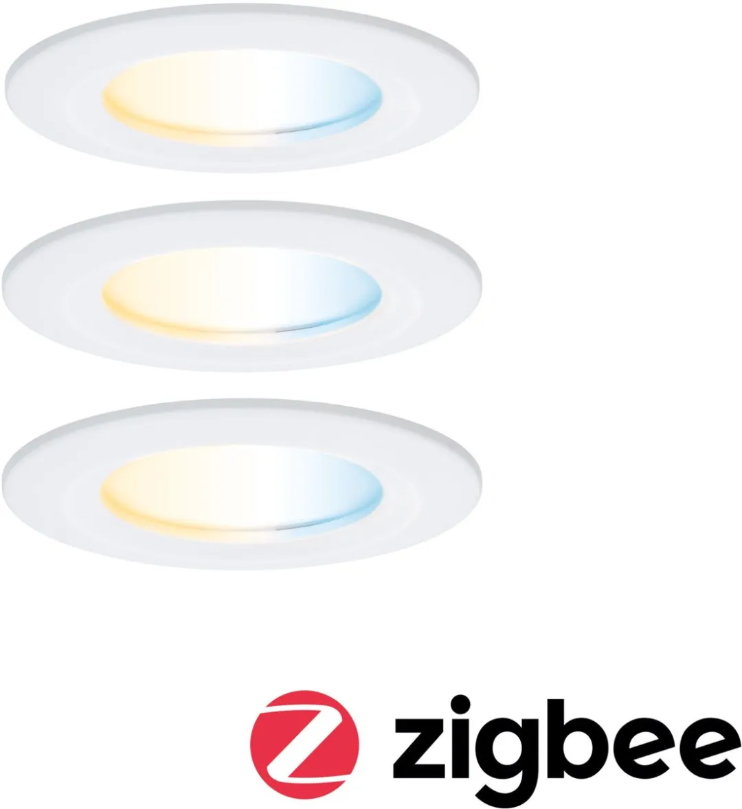 Paulmann Nova Coin LED-inbouwlamp 3x6W 530lm Tunable White 78mm - Wit mat
