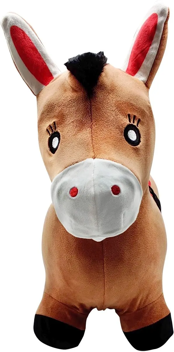 Lexibook Opblaasbaar Springend Pluche Paard - Bruin - afbeelding 6 van 6