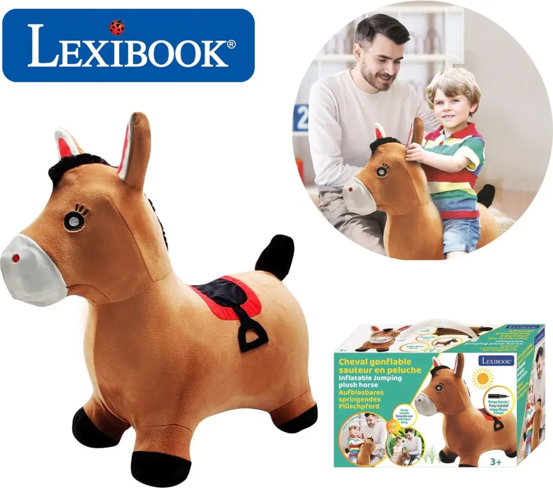 Lexibook Opblaasbaar Springend Pluche Paard