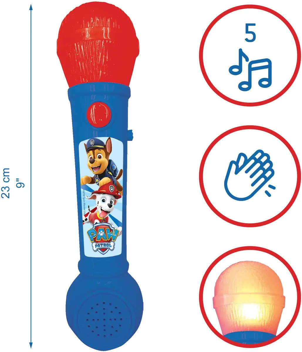 Lexibook Paw Patrol Verlichtingsmicrofoon - Blauw - afbeelding 5 van 6