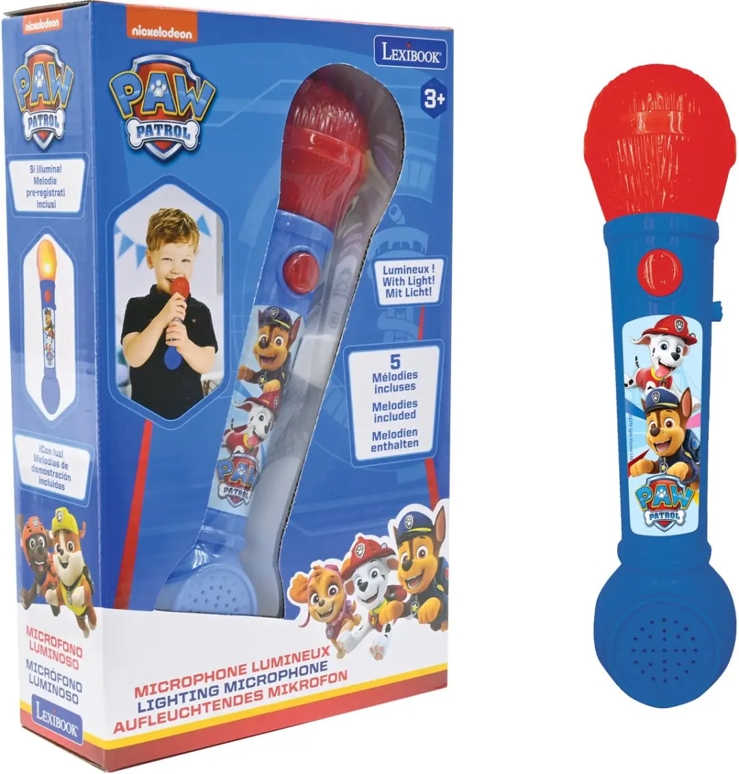 Lexibook Paw Patrol Verlichtingsmicrofoon - Blauw - afbeelding 4 van 6