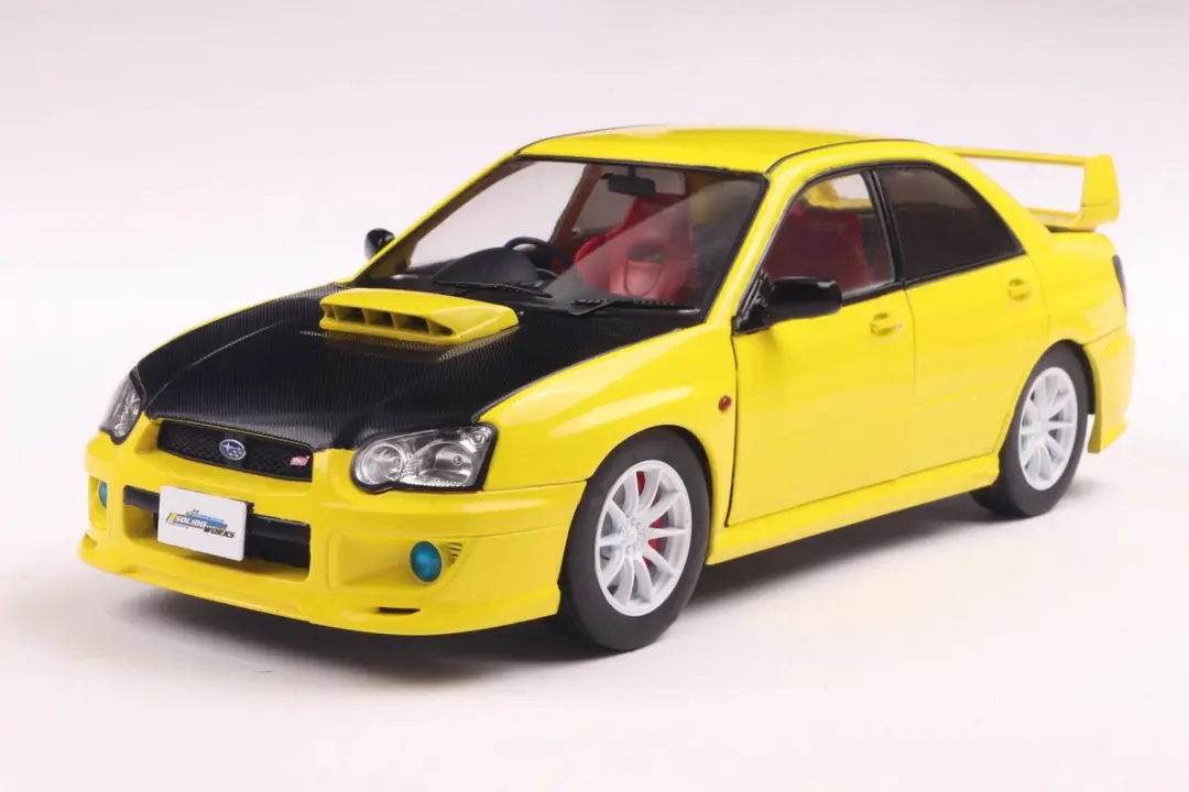 Solido Subaru Impreza WRX STI 1:18 Modelauto - Geel - afbeelding 2 van 2