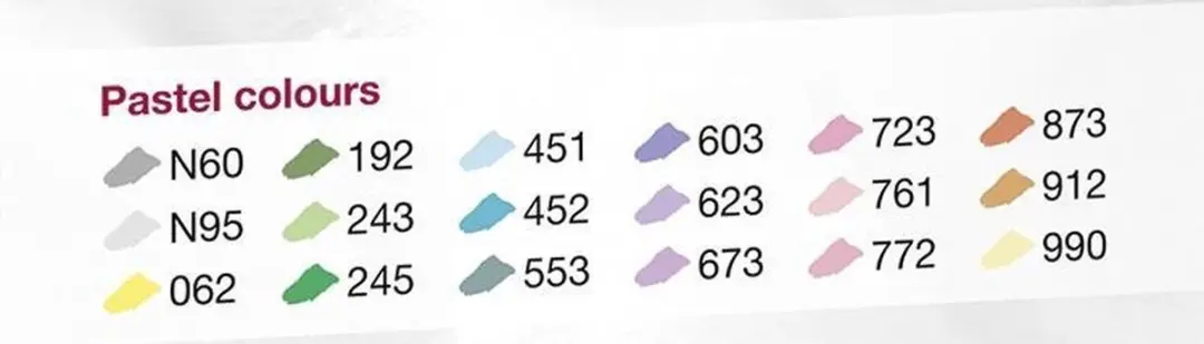 Tombow ABT Dual Brush Tekenpennen - Set van 18 - Pastel - afbeelding 2 van 6