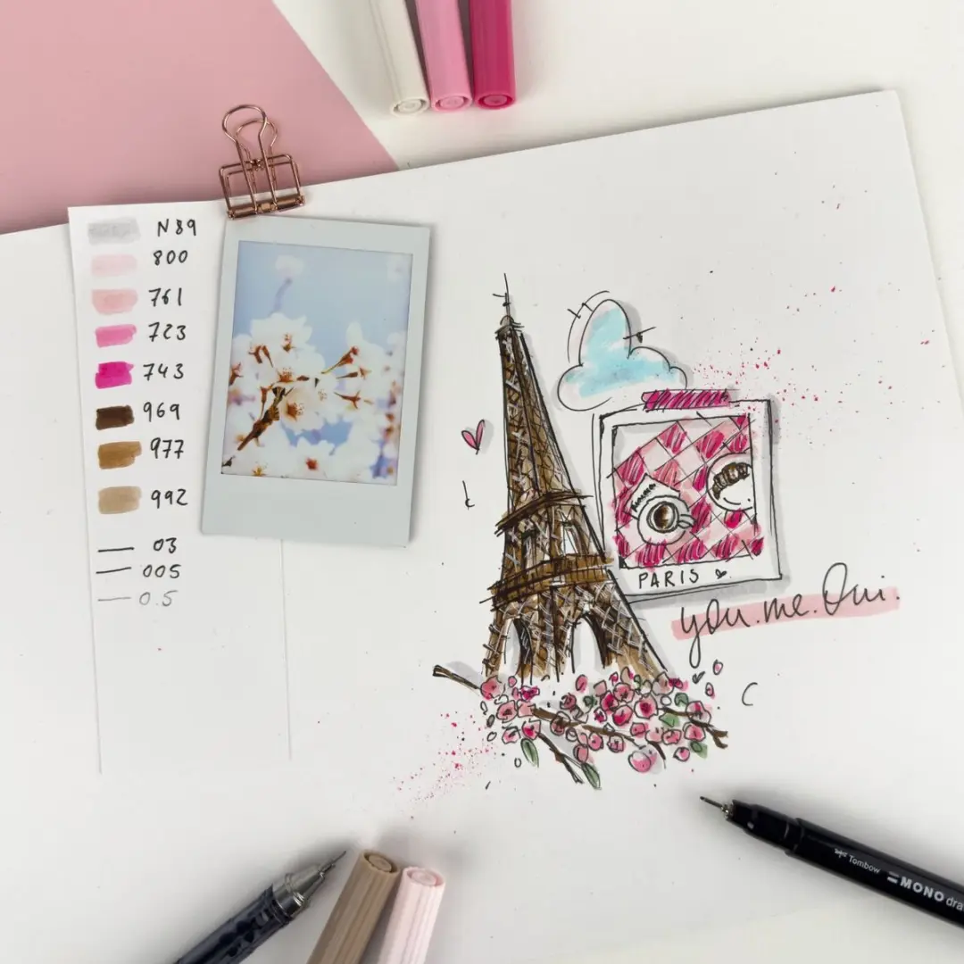 Tombow ABT Dual Brush ABT-6C-6 Brushpennen - Grijs, 6 stuks - afbeelding 5 van 5
