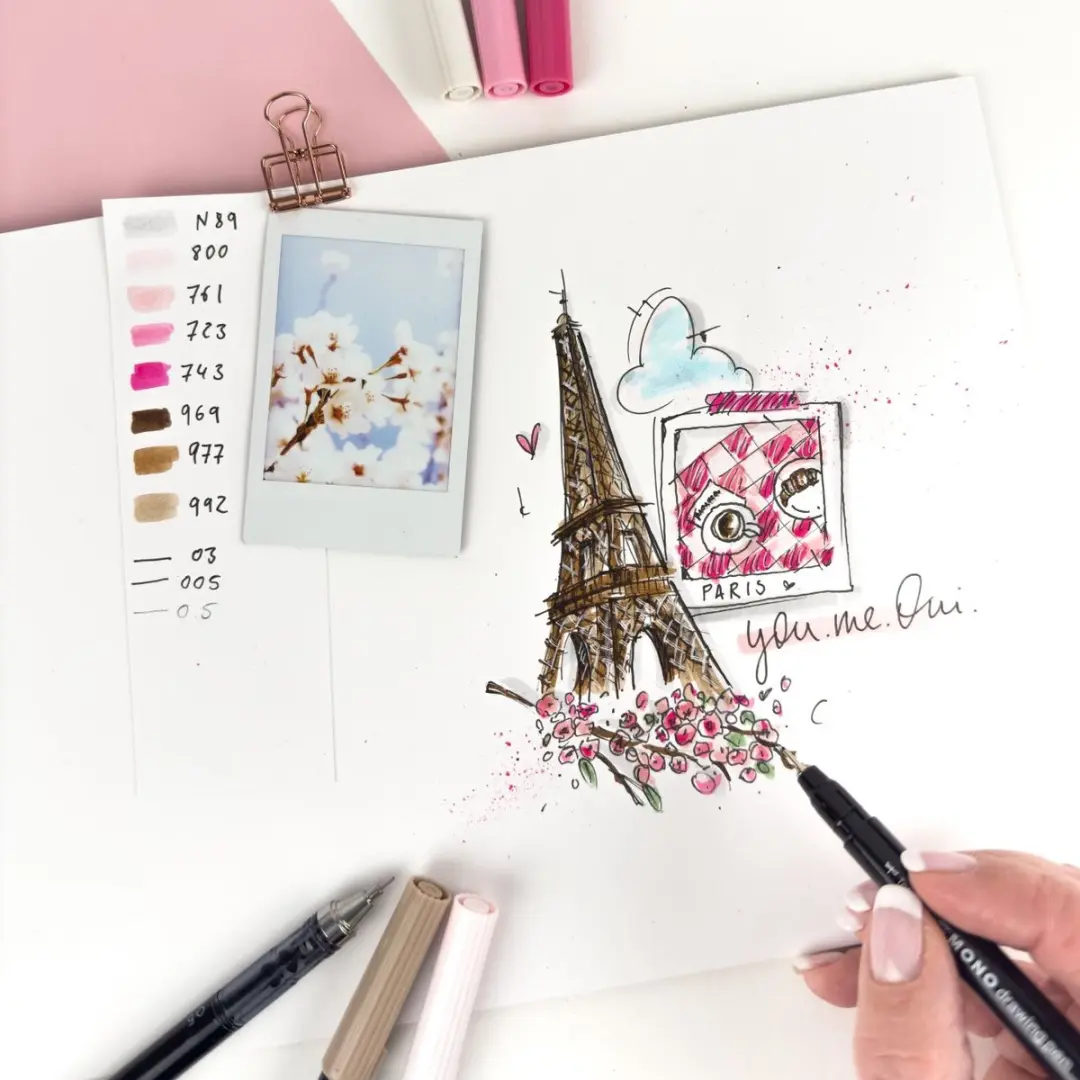 Tombow ABT Dual Brush ABT-6C-6 Brushpennen - Grijs, 6 stuks - afbeelding 4 van 5
