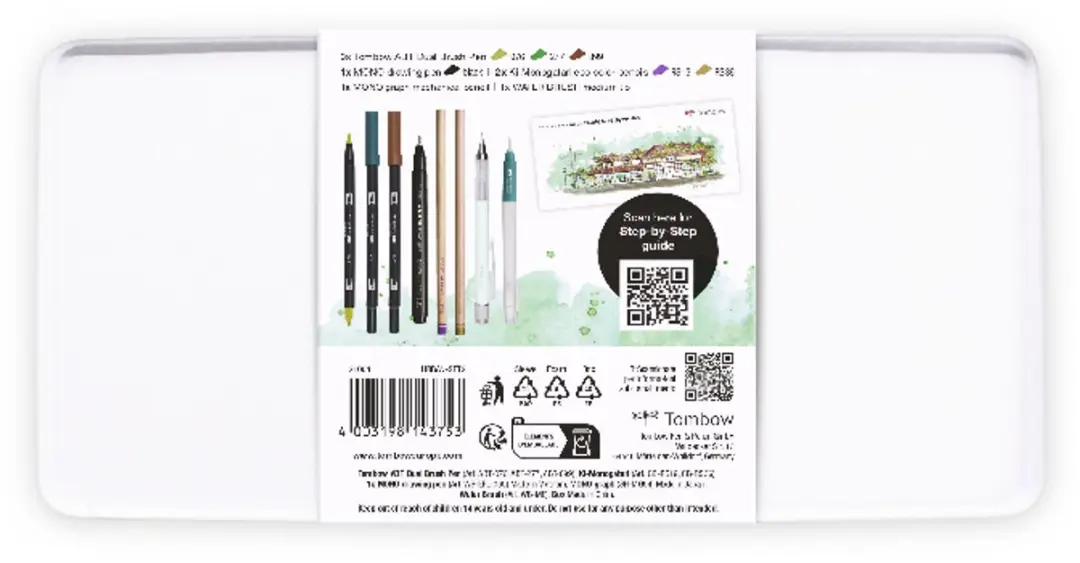 Tombow Urban Sketching Set2 - Brushpennen en Kleurpotloden - afbeelding 3 van 5