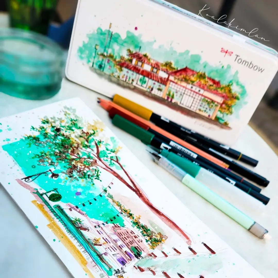 Tombow Urban Sketching Set2 - Brushpennen en Kleurpotloden - afbeelding 5 van 5