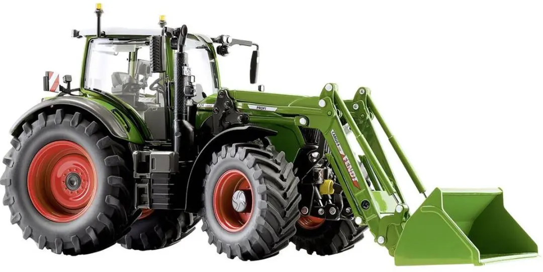 Wiking 077869, Fendt 724 Vario met frontlader Cargo 6.100, schaal 1:32, metaal/k