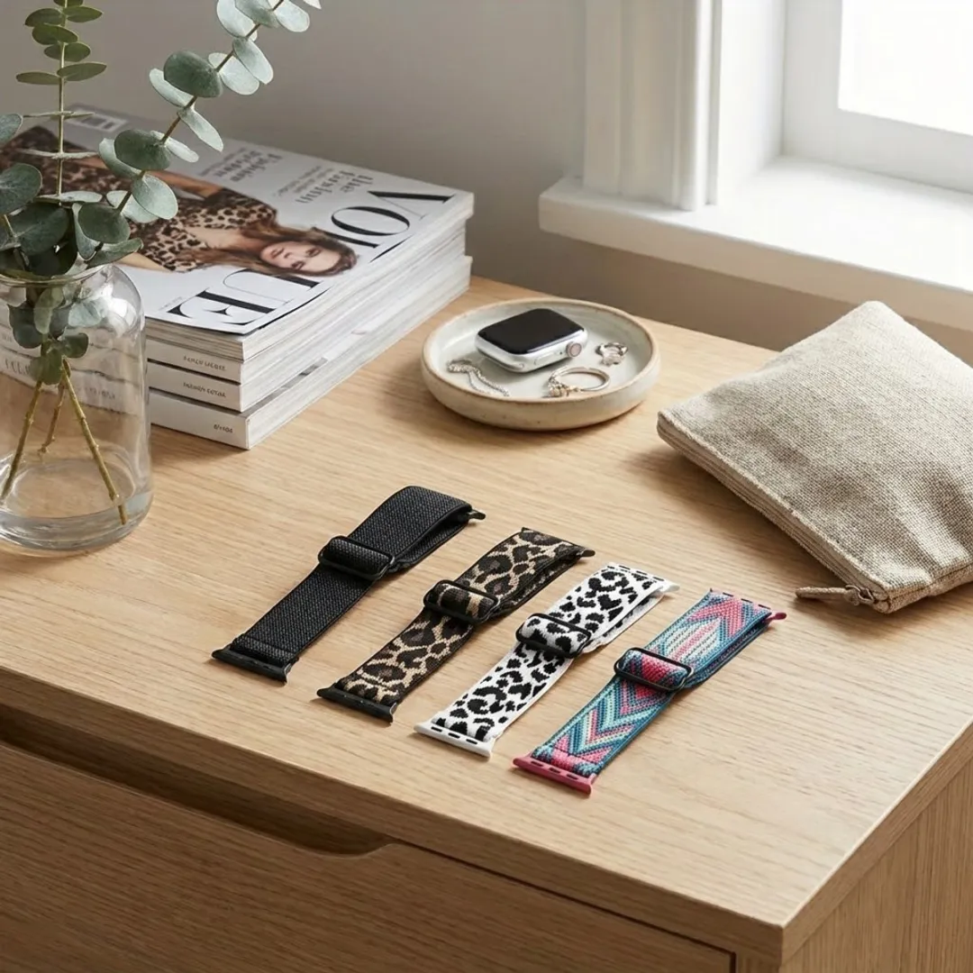 NUVEX Woven Smartwatchband Set - 4 Stuks - Apple Watch 42-49mm