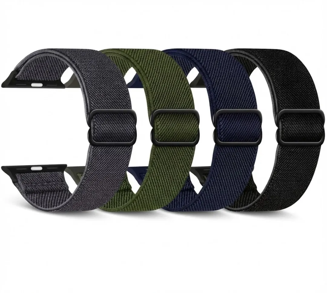 NUVEX Woven Smartwatchband Set - 4 Stuks - Apple Watch 42-49mm