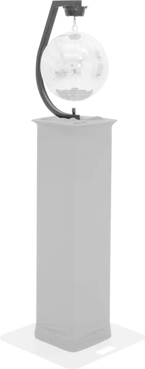 Eurolite 50301010 Motorstatief Spiegelbol tot 30cm - Zwart - afbeelding 4 van 6