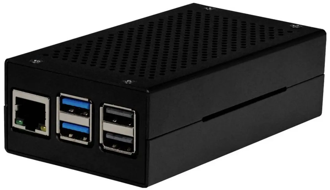 Joy-iT ALU-CASE-M2 SBC-behuizing Raspberry Pi 5 - Zwart - afbeelding 2 van 3