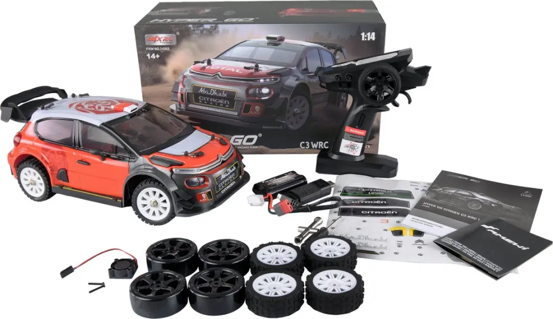 Amewi Hyper Go Citroen C3 WRC 21105 RC auto - Zwart/Rood - afbeelding 6 van 6