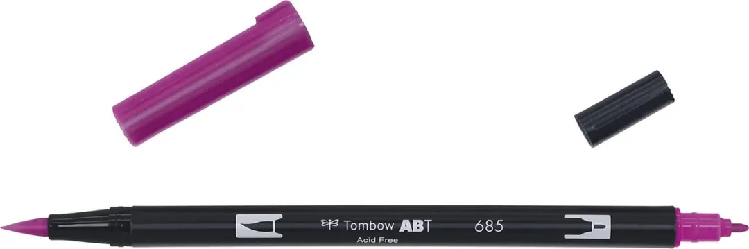 Tombow ABT Dual Brush Pen 685 - Deep Magenta - afbeelding 4 van 6