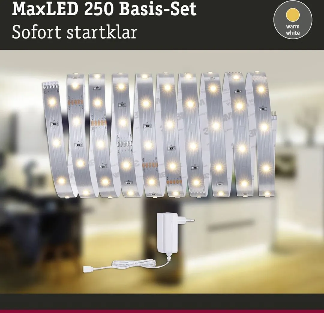 Paulmann MaxLED 250 Warmwit LED-strip 300cm - Zilver