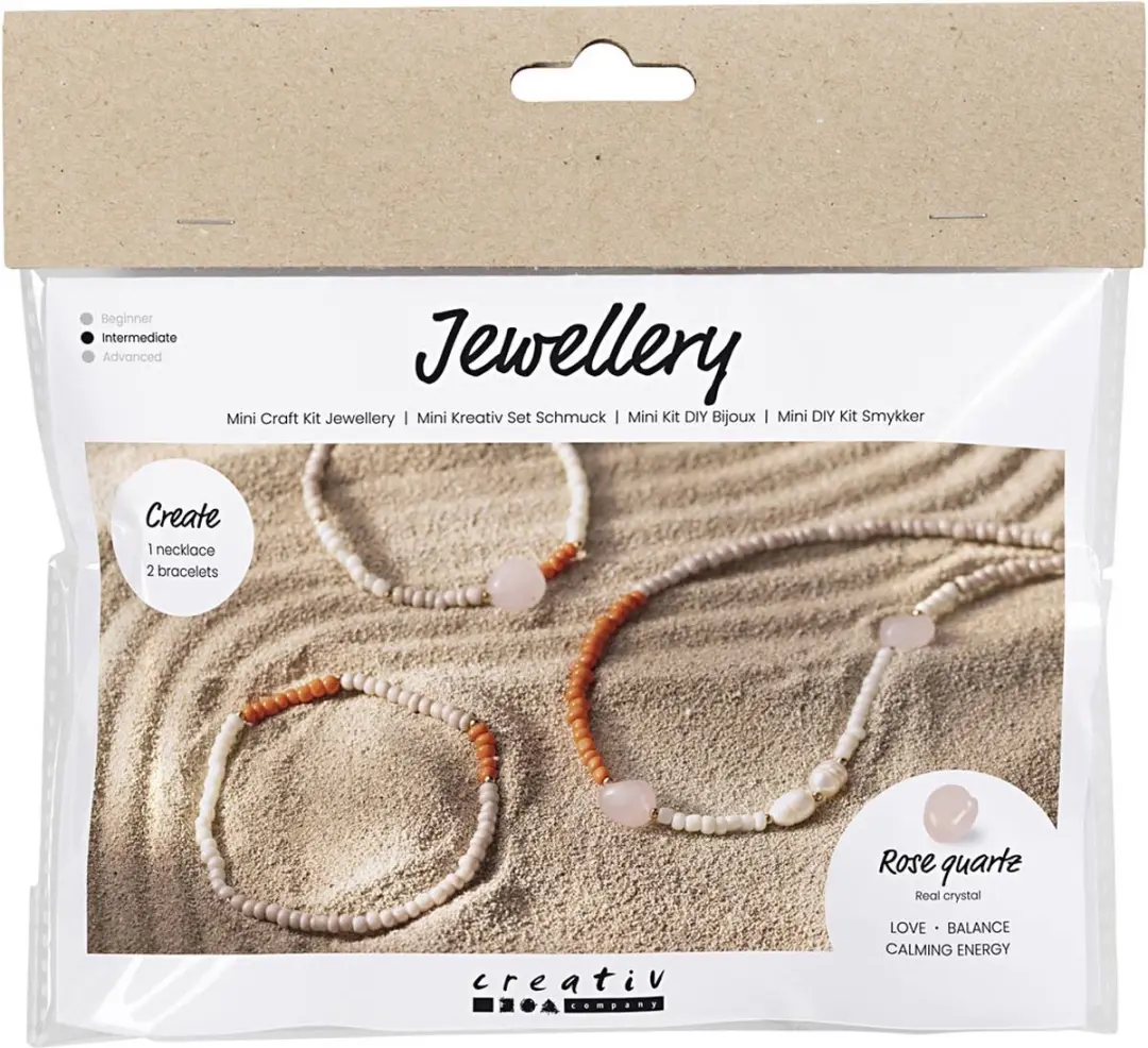 Creativ Company Rozenkwarts Sieraden Knutselset Ketting en Armband