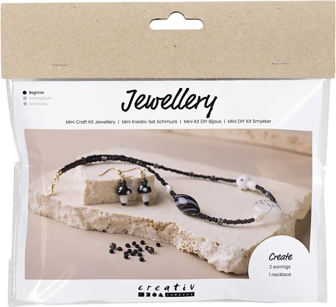 Creativ Company Mini Hobbyset Sieraden Zwarte Harmonie Stoere Halsketting