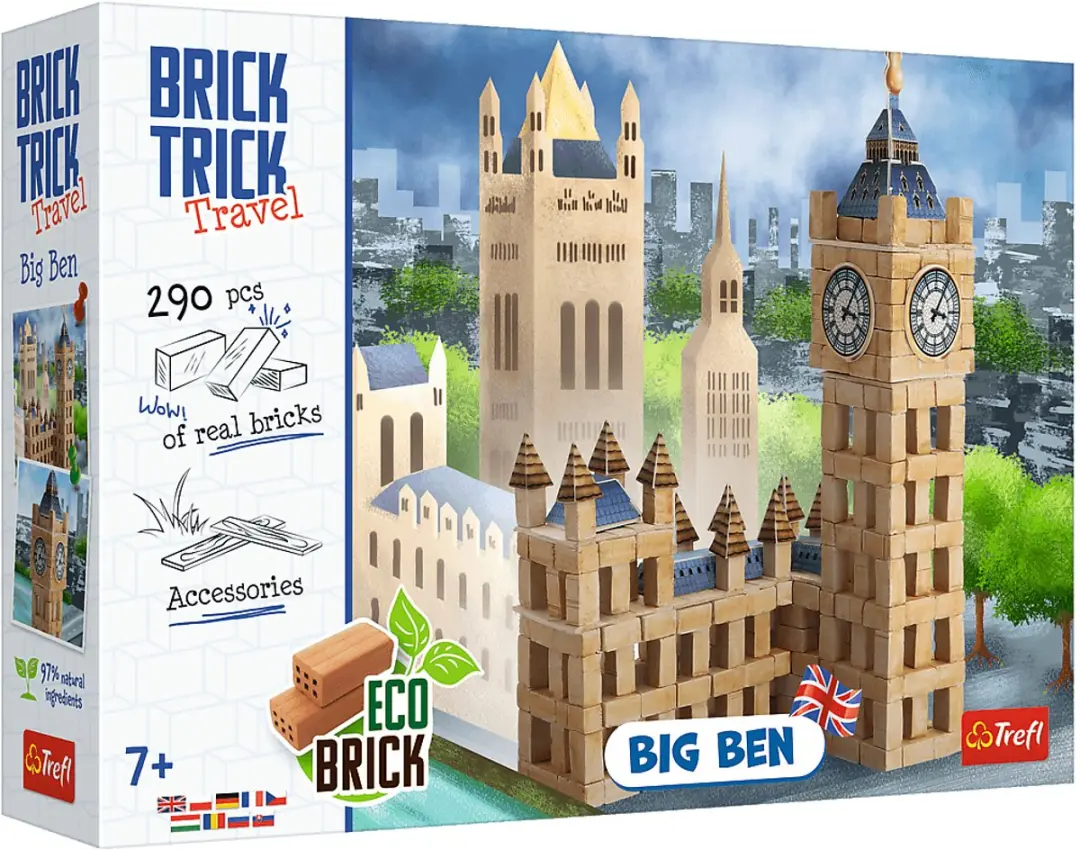 Trefl Brick Trick Big Ben Bouwset - 290 Onderdelen - afbeelding 3 van 4