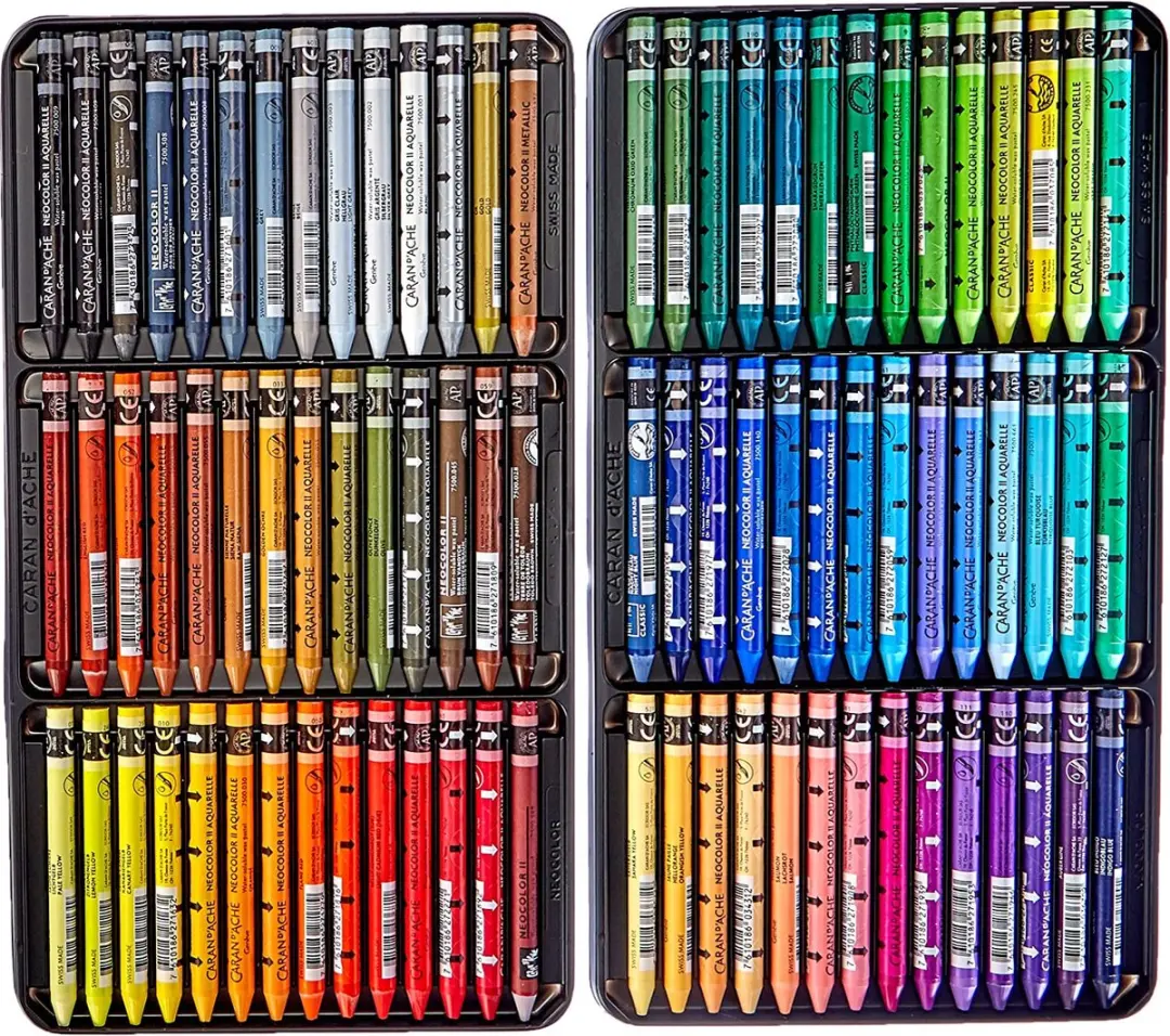 Caran d'Ache Neocolor II Wateroplosbare Wax Pastels - Set van 84 Kleuren - afbeelding 5 van 6