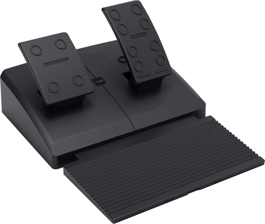 Trust GXT 289 Movi racestuur met trillingsfeedback en pedalen - Voor Xbox Series X/S, Switch en PS4 - Zwart