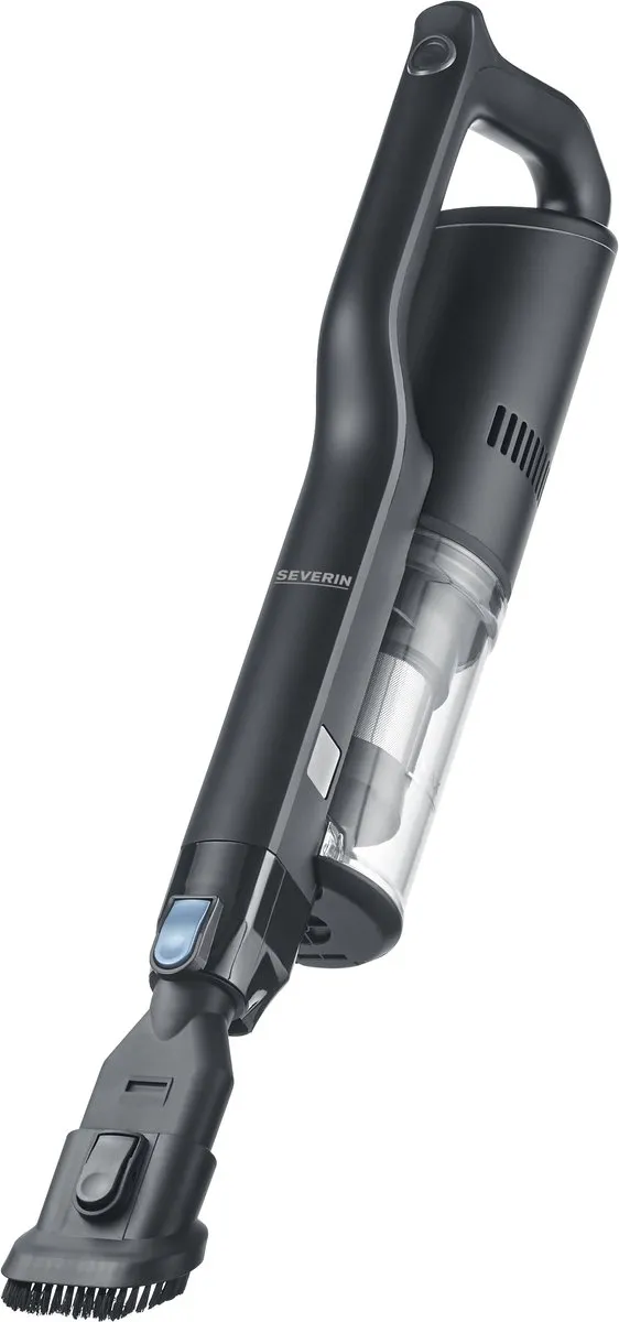 Severin HV 7151 S'Power Slim Stofzuiger - Zwart/Babyblauw