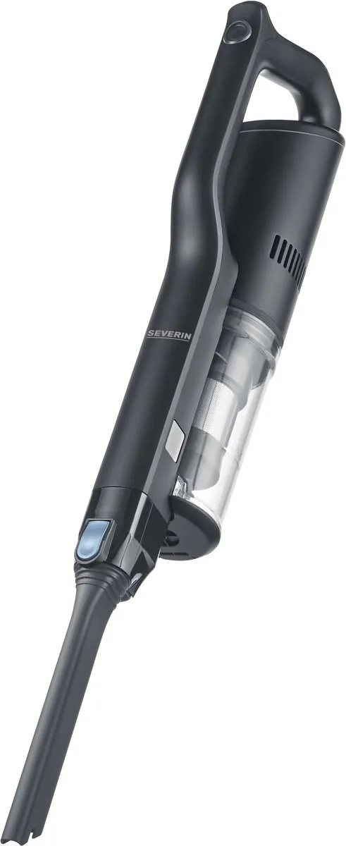 Severin HV 7151 S'Power Slim Stofzuiger - Zwart/Babyblauw