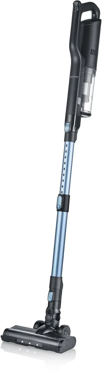 Severin HV 7151 S'Power Slim Stofzuiger - Zwart/Babyblauw