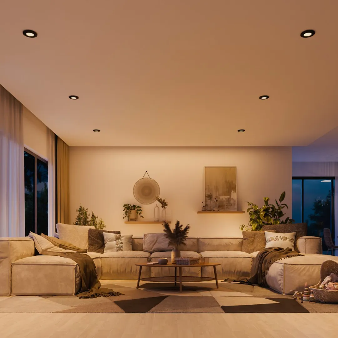 Philips Hue Peridot Set Inbouwspots 3 Stuks - Zwart