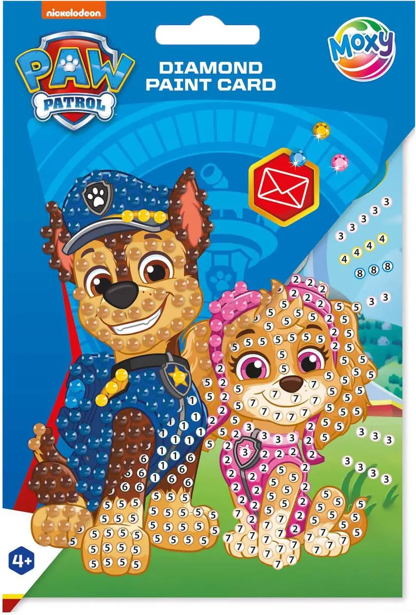 PAW Patrol Diamond Painting Kaart met Envelop - afbeelding 4 van 5