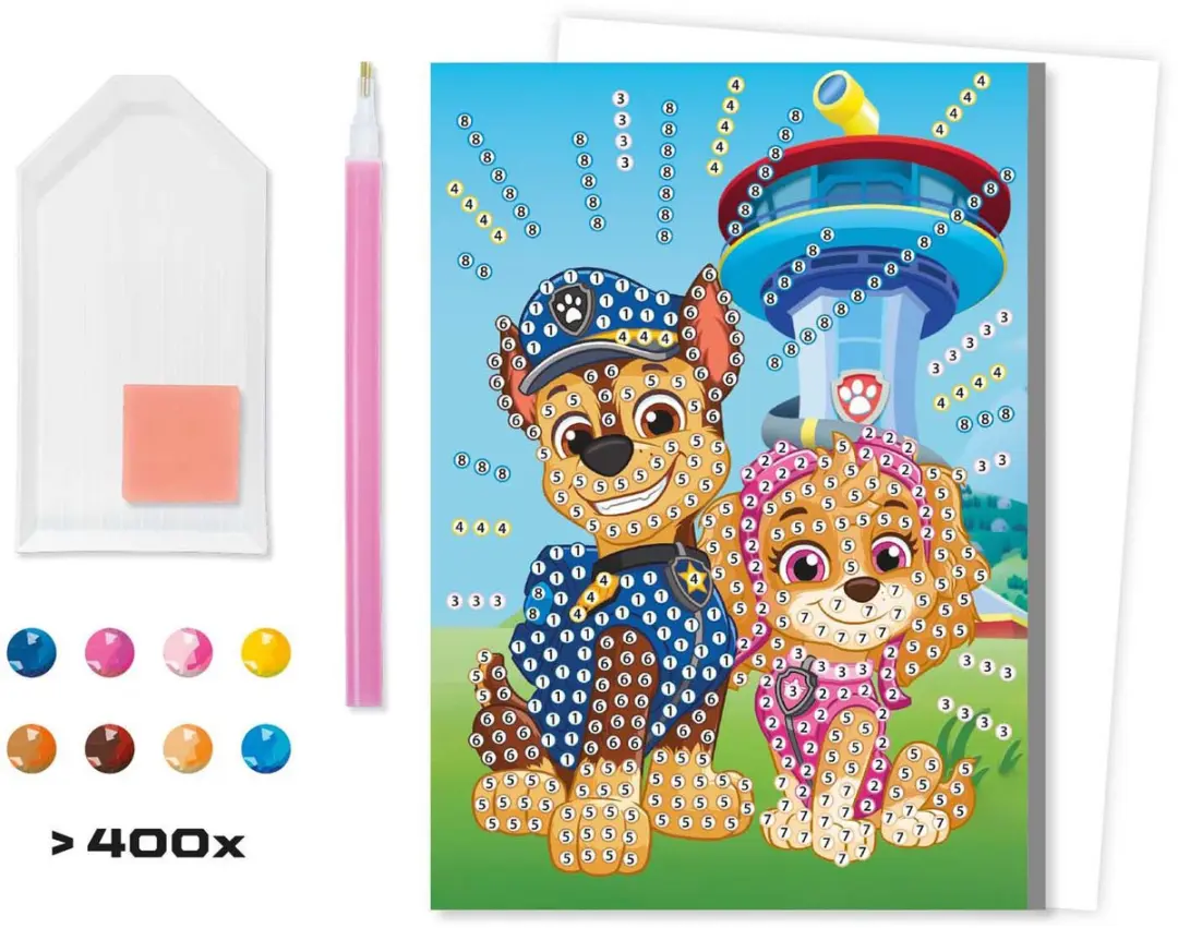 PAW Patrol Diamond Painting Kaart met Envelop