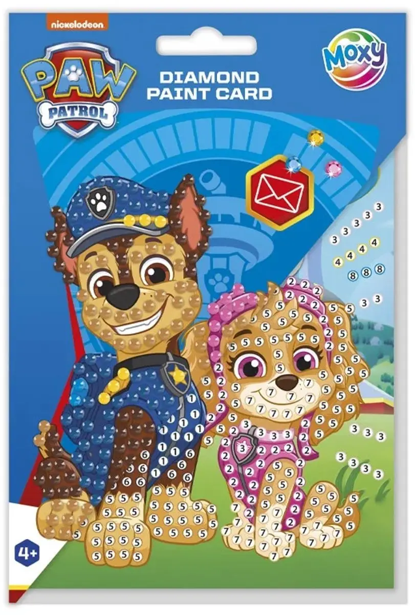 PAW Patrol Diamond Painting Kaart met Envelop - afbeelding 5 van 5