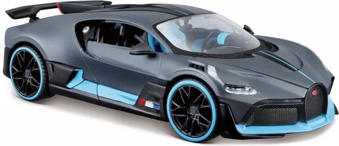 Bugatti DIVO Special Edition (Grijs/Blauw) 1/24 Maisto