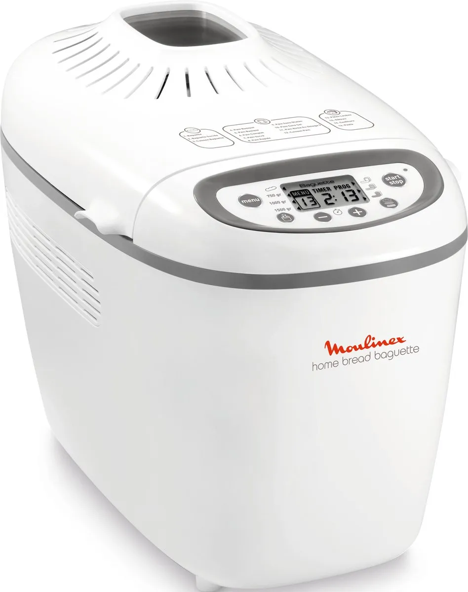 Moulinex Home Bread Baguette OW6101 Broodbakmachine 16 Programma's