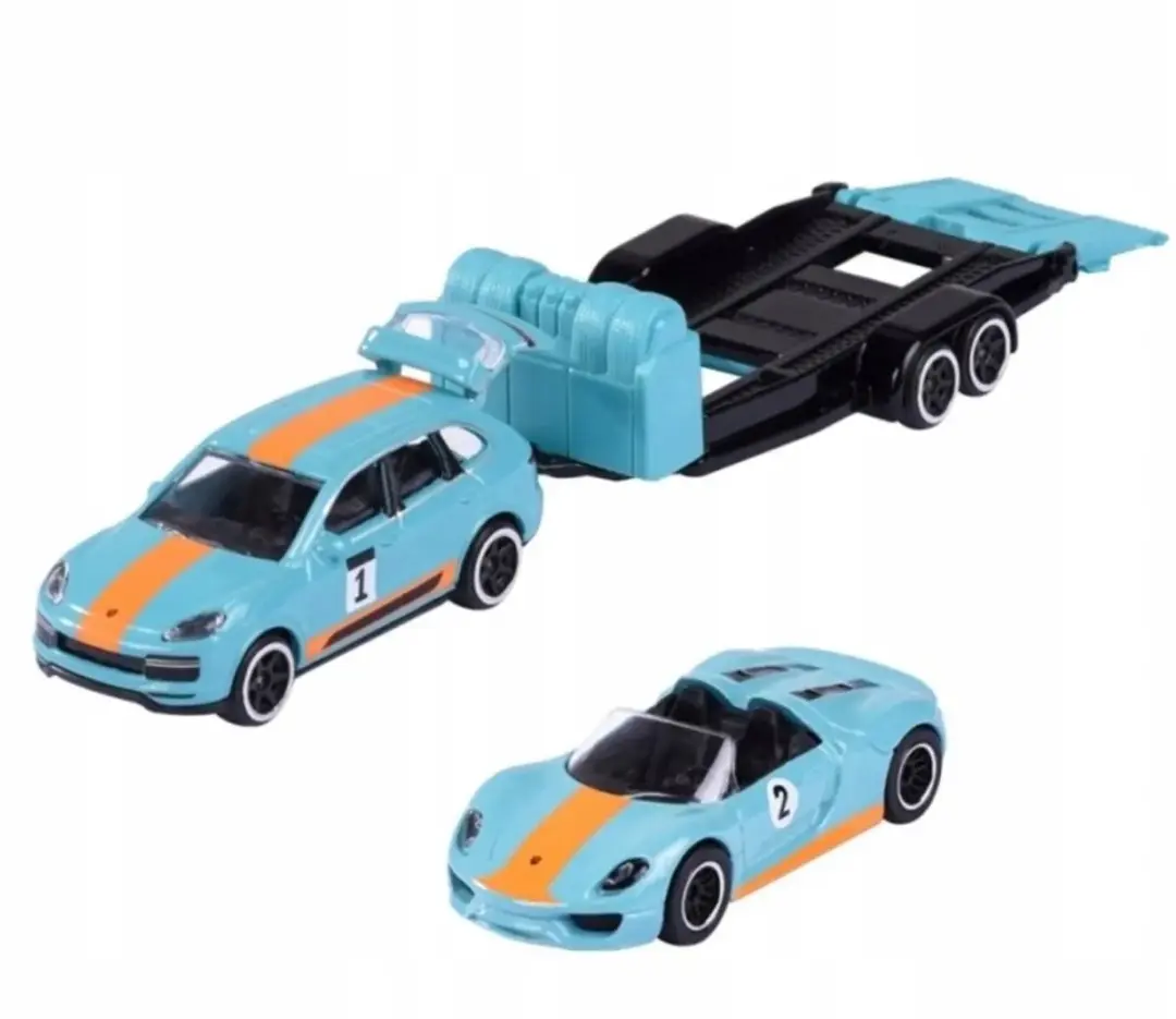 Majorette Porsche Cayenne Turbo S en 918 Spyder
