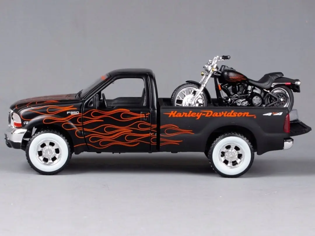Maisto Ford F-350 Pickup 1:24 - Zwart - afbeelding 6 van 6