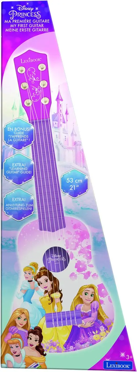 Lexibook Disney Prinses Mijn Eerste Gitaar 21 inch - Roze - afbeelding 5 van 6