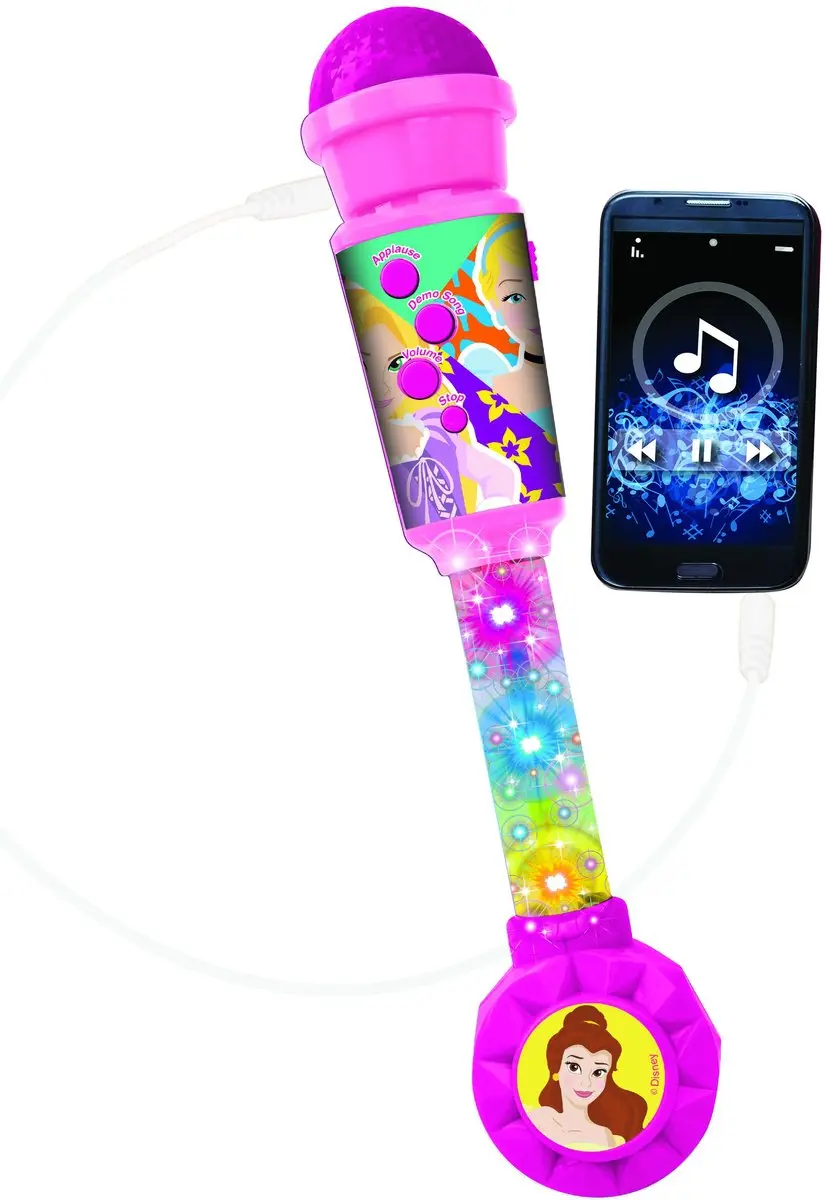 Disney prinses Trendy Verlichtingsmicrofoon met luidspreker (aux-in), melodieën