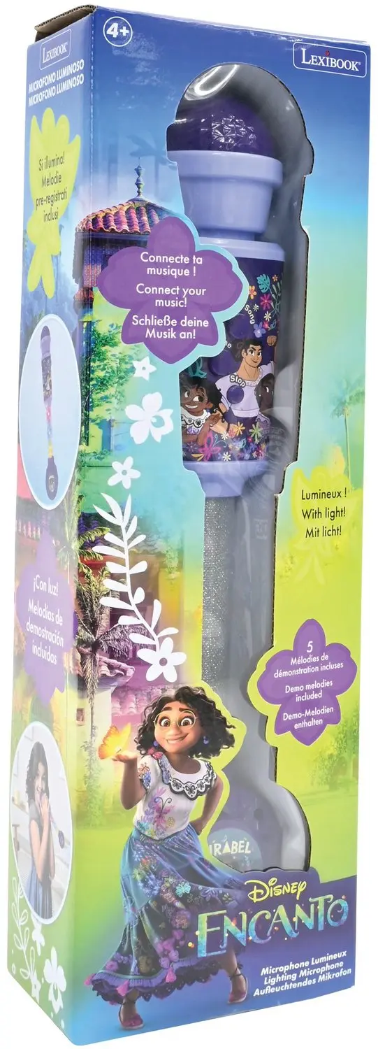 Lexibook Encanto Trendy Verlichtingsmicrofoon met luidspreker - Violet - afbeelding 6 van 6