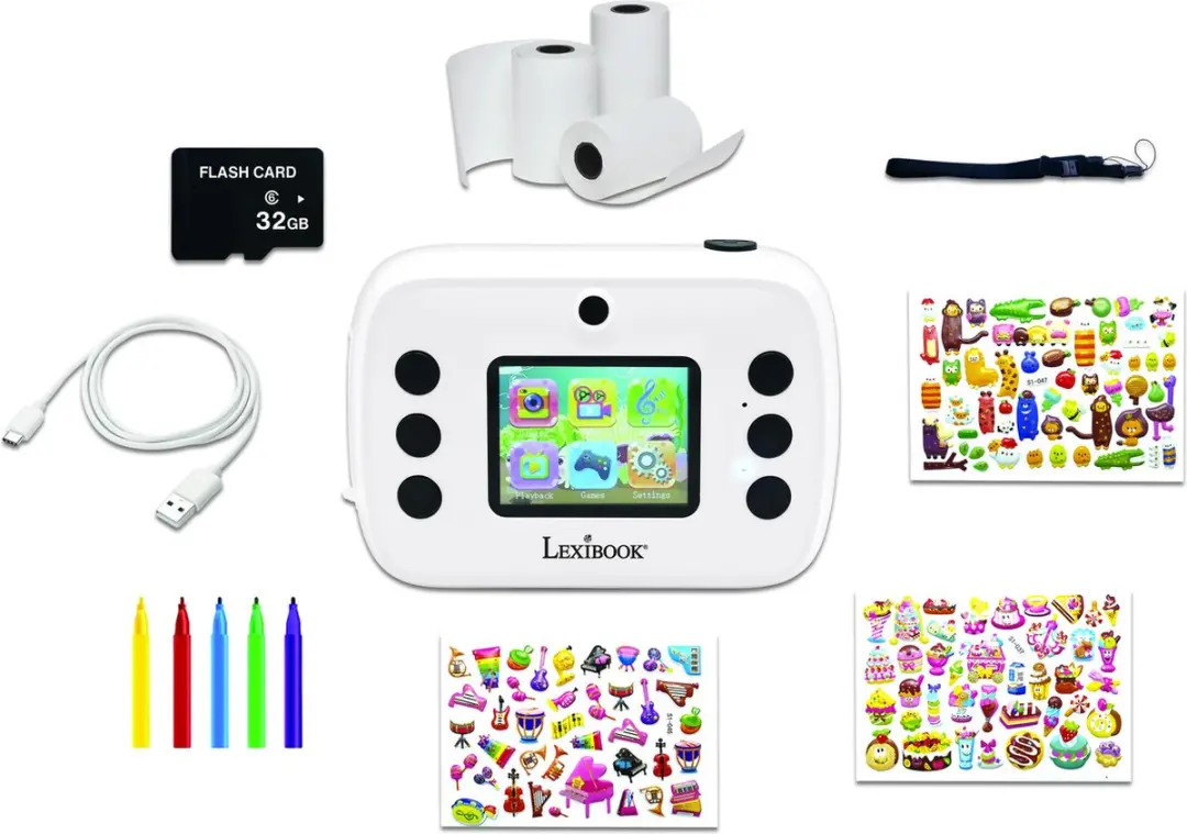 Lexibook Starcam DJ150 Instantprintcamera - Wit - afbeelding 2 van 6