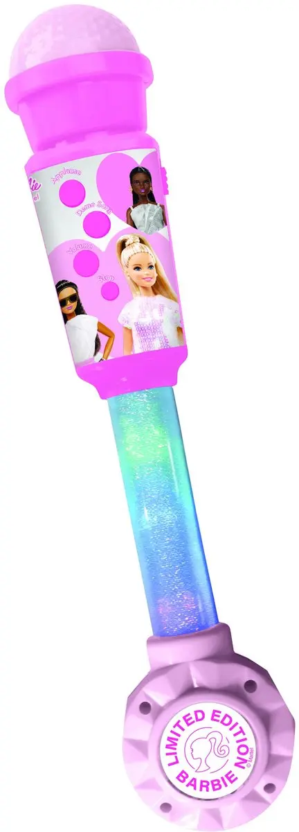 Barbie Trendy Verlichtingsmicrofoon met luidspreker (aux-in), melodieën en gelu