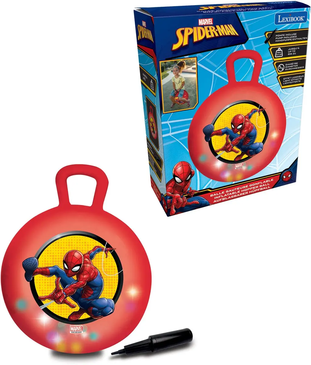 Spider-Man Elektronische Opblaasbare Skippybal 18' / 45cm