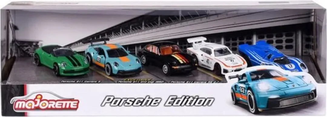 Majorette Porsche Sportwagens - 5 stuks - afbeelding 2 van 6