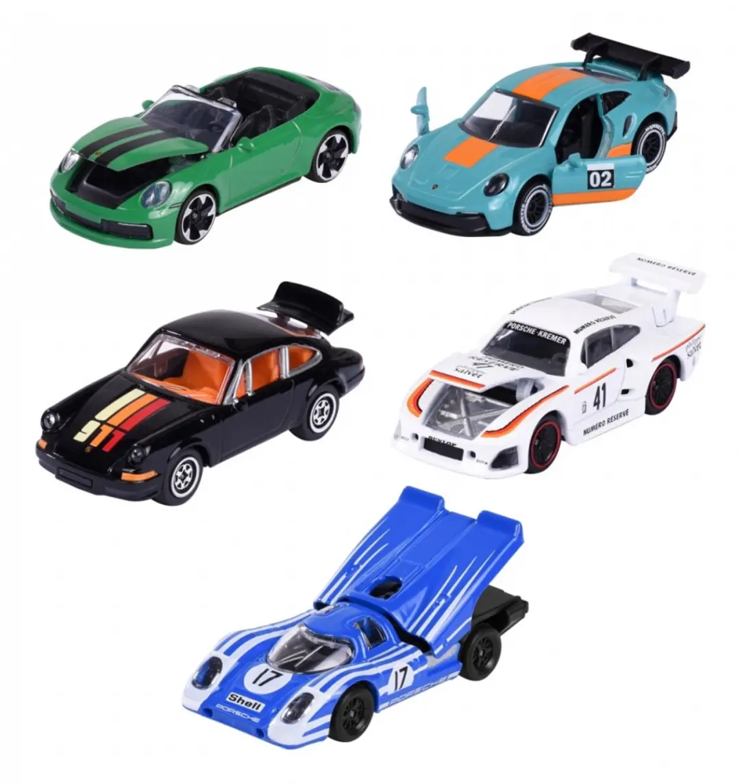 Majorette Porsche Sportwagens - 5 stuks - afbeelding 5 van 6